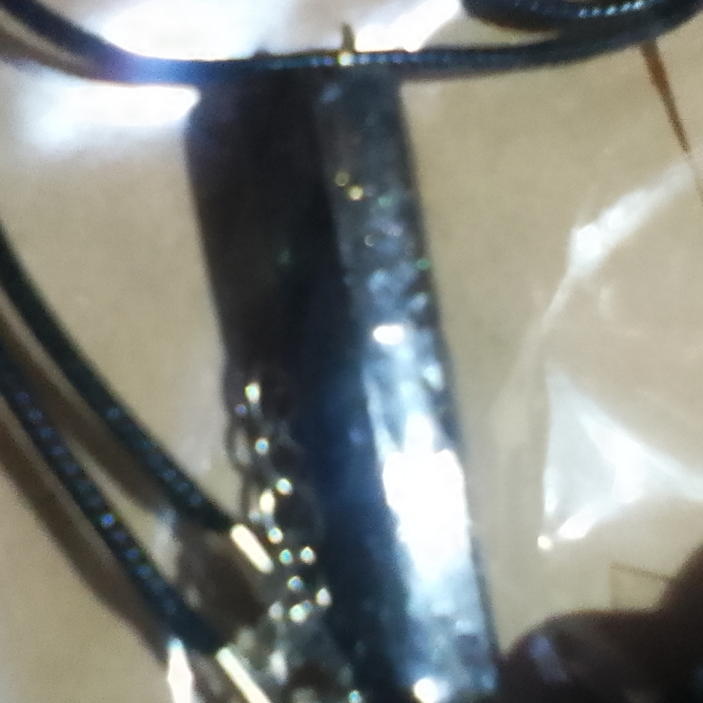 Gold black crystal